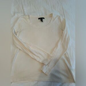 Ralph Lauren Cream Long Sleeve Top